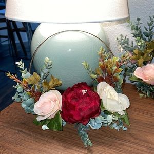 Silk Rose Flower Girl Rings